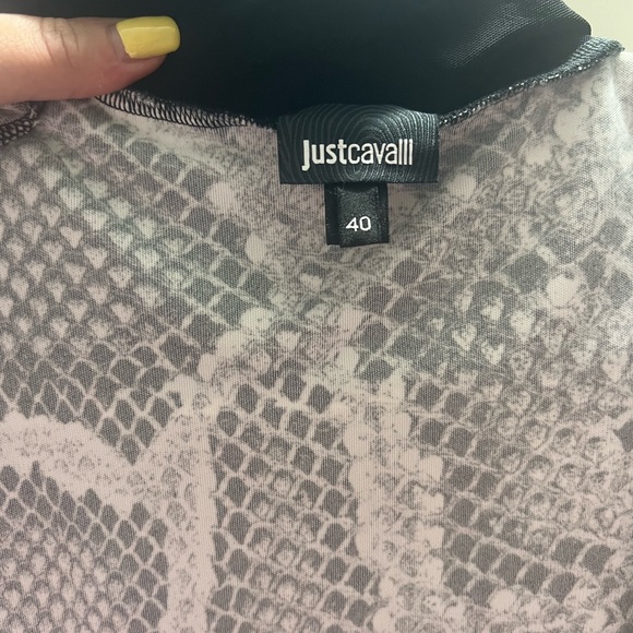 Just Cavalli Snakeskin-effect mini fitted dress size Small - Picture 5 of 5